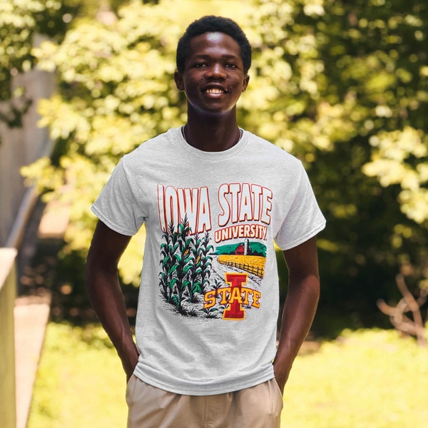 College House I-State Gray Cornfield ISF26 Short Sleeve T-Shirt